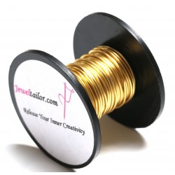 4-24 Metres Champagne Gold Plated 1mm (18 Gauge) Aluminium Stay Bright Craft Wire ~ Jewellery Making Essentials